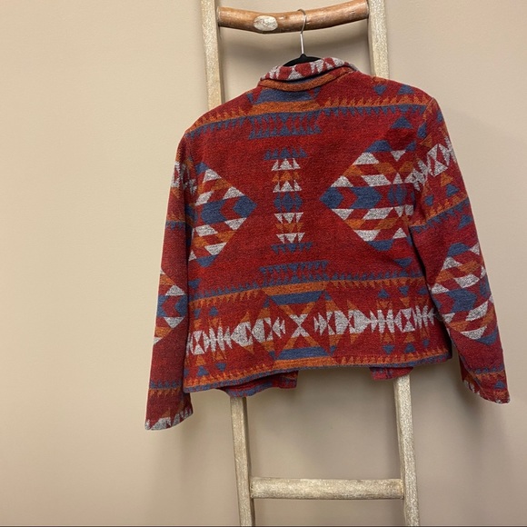 Vintage twenty two western Aztec button up jacket - Picture 7 of 11